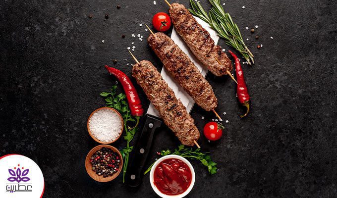 کباب کوبیده زعفرانی